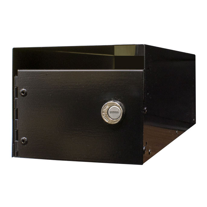 Black Galvanized Steel Locking Mailbox Insert Kit