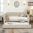 Twin Size Upholstered Daybed with Trundle and USB Charging Design-1676385013