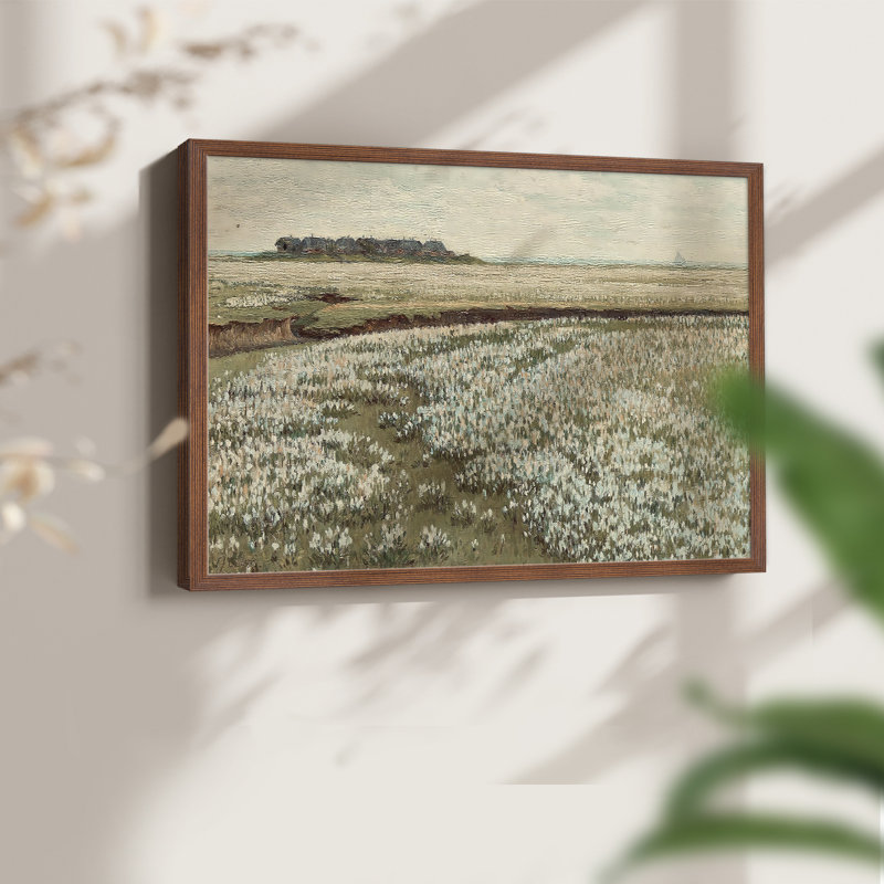 Paysages rétro-CDL III - reproduction encadrée, H 11 po x l 14 po, Noyer