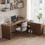 Bureaux en bois massif en L noyer foncé-1486163593-1486163595