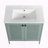 30" Freestanding Bathroom Vanity with Ceramic Sink – Cold Rolled Steel