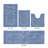 Adelen Premium 100% Cotton 4 Piece Bath Rug Sets, Machine Washable, Super Absorbent & Tufted Weave Reversible Bath Mat for Bathroom, Shower, and Tub, Oeko-Tex Certified Bathroom Rugs-732635510-673198623