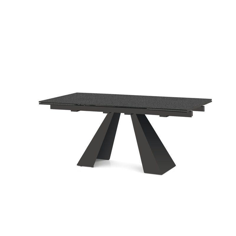 Weatherhill Metal Base Dining Table, Anthracite, Anthracite