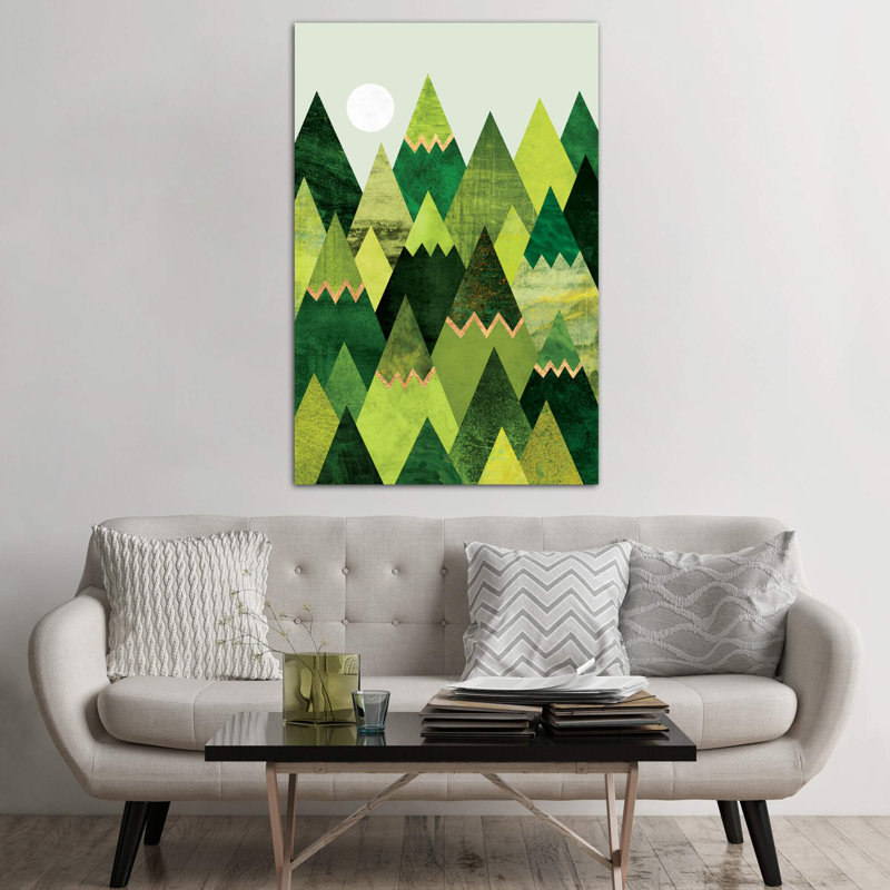 Forest Mountains by Elisabeth Fredriksson - Wrapped Canvas Print, 152.5 cm H x 101.5 cm W