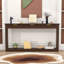 Console moderne en bois avec arche incurvée et tiroirs-1648998240