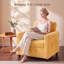 Fauteuil d'appoint convertible 3 en 1 avec port de charge USB et table d'appoint, fauteuil en velours côtelé pour le salon et la chambre à coucher-133356401