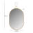 Codero Braided Brass Oval Wall Mirror-603096988