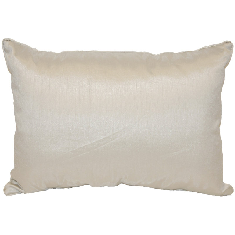 Coussin Kiera, Argent, 12 po x 18 po, Rectangulaire