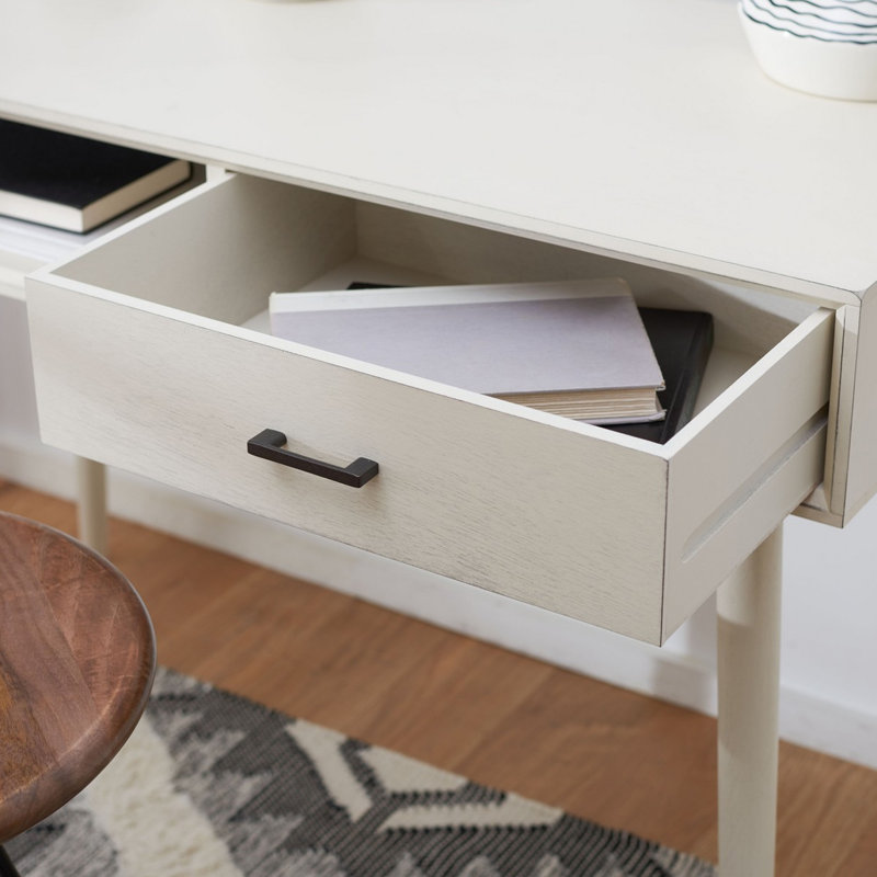 Bureau d'écriture à 1 tiroir Remy, Blanc