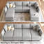 Canapé-lit modulaire convertible Aurora Chenille-106913436-106913481