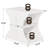 Modern Farmhouse End Table, Side Table With 3-Tier Storage Shelves-167341924