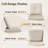  Adwin Outdoor 4"Deep Seat Cushion Set With Olefin Fabric,6 Colors Available(Set of 5)-796512063-796512069