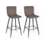 Agda Upholstered Counter Stool with Metal Frame-34078027