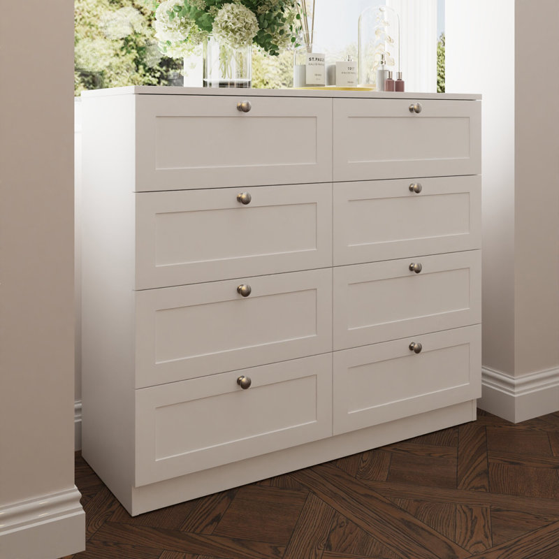 Artus Shaker 110 W 8 Drawer Chest Of Drawers