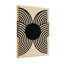 Cercles noirs tendance rayonnant du point central