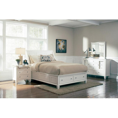 Sharrell Storage Bedroom Set With Sleigh Headboard -  Canora Grey, E11A3744AB364026851F86E075377167