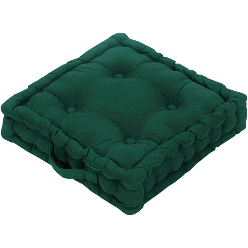 Samyo 45x45+10cm Box Cushion Seat Cushion, Jade Green