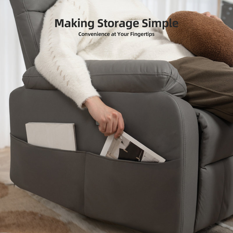 Power Zero Gravity Recliner Chair, Dark Grey Tech Cloth