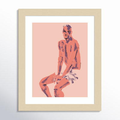 Olender "A Man Posing" Print