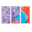 "Blue Red Orange", reproduction d'art sur toile 3 pièces-935559449-935559450