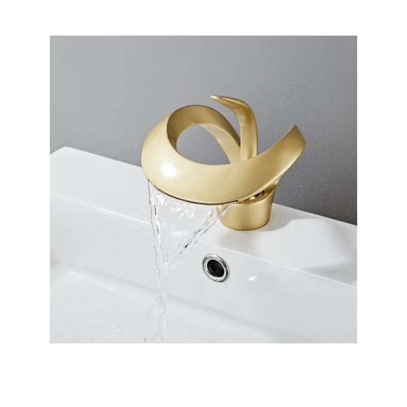 Robinet de salle de bain à un trou, Or