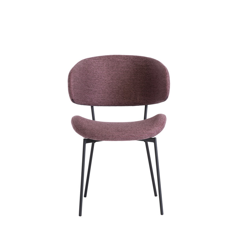 45cm H Upholstered Side Chair, Dusty Rose