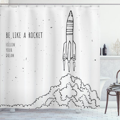 Ensemble de rideau de douche et crochets avec crochets de rêve