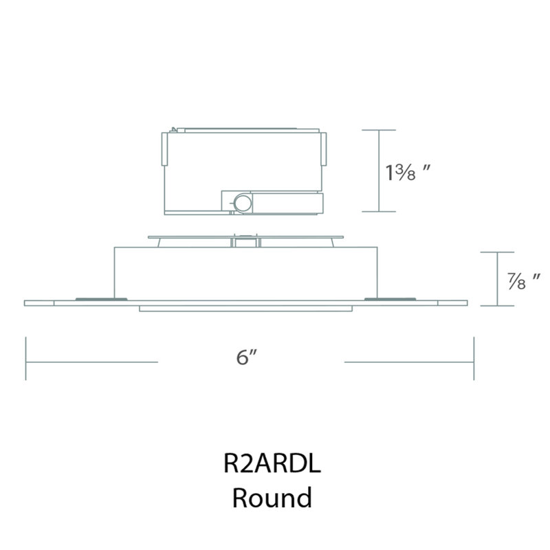 Aether Round Invisible 2.125" LED Retrofit Downlight, Black, 4000K/85/1325, Flood
