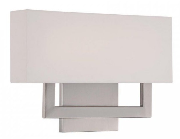 Manhattan LED Flush Mounted Sconce, Brushed Nickel