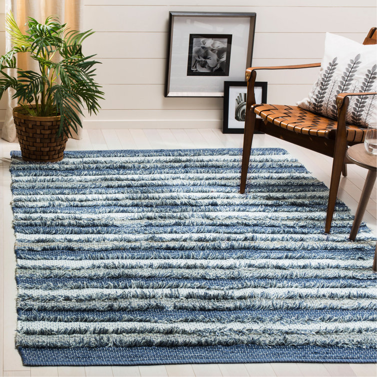 Monaca Hand Woven Cotton Striped Rug