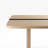 86.6" W Modern Light Oak Dining Table with Double Pedestal