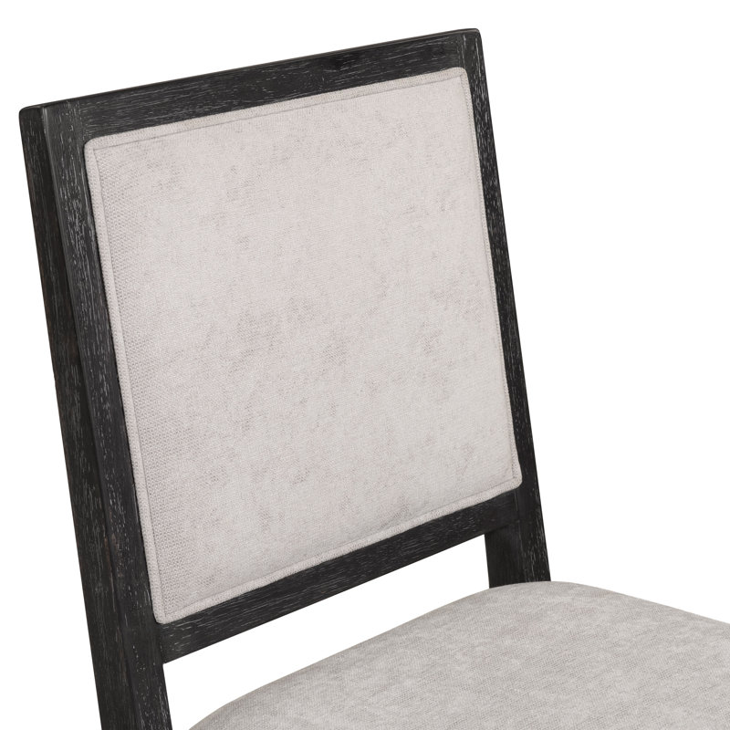 Chaises d'appoint Schell Champetre, Blanc/Noir