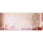 Lit de maison rose avec clôture en bois de pin massif-591465322