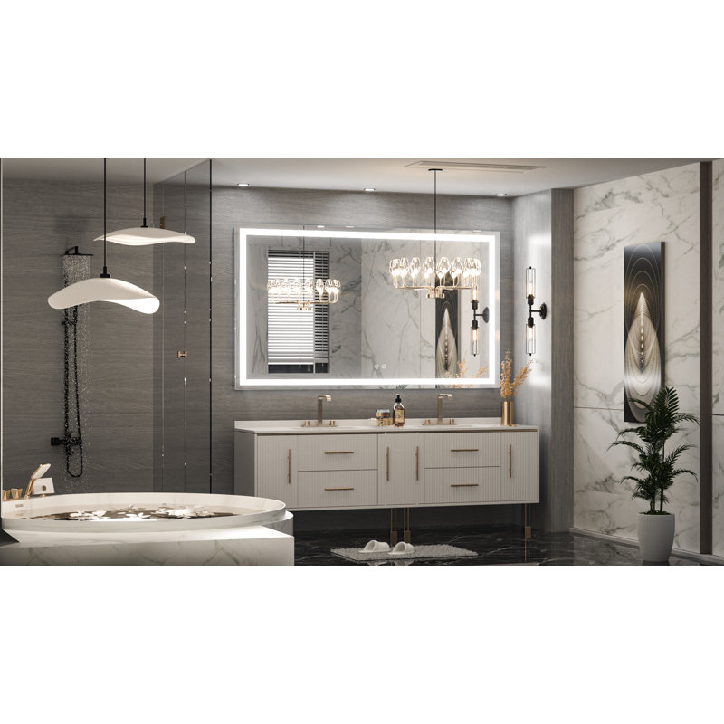 Miroir de salle de bain Martrez, 55 po x 36 po