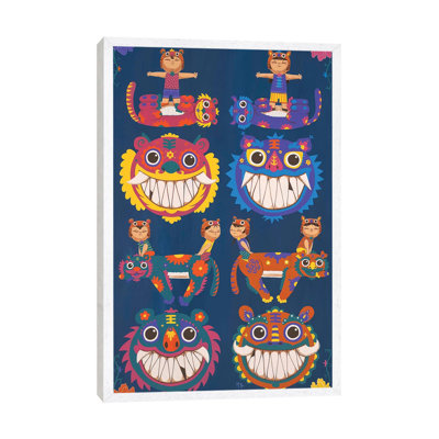 Tigers Happiness by Martin Hsu - Print on Canvas