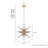 Jupiter Star 12 - Light Sputnik Sphere Hanging Ceiling Light Fixture-74777693-74777692