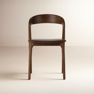 Kayla Genuine Leather Side Chair