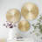 Gold Wooden Plate Carved Radial Home Wall Decor, Set of 3-62275873