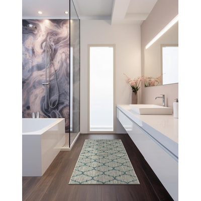 Tapis intérieur / extérieur à motif géométrique Hampstead 