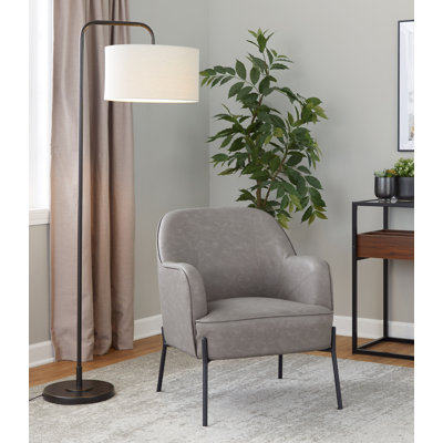 Fauteuil en similicuir Greely