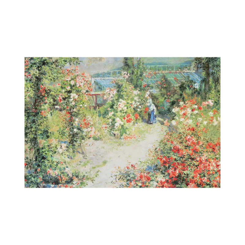 The Conservatory by Pierre-Auguste Renoir - Painting on Canvas, 45.72cm H x 66.04cm W x 3.81cm D, Wrapped Canvas