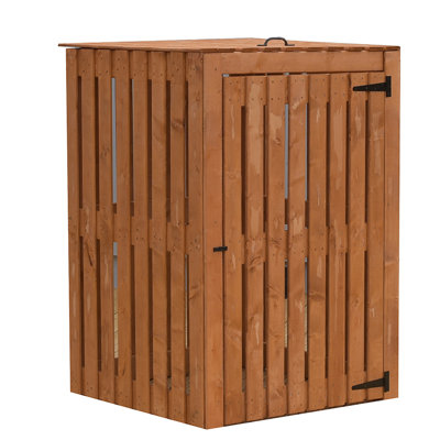 Wheelie Wooden Single Bin Store