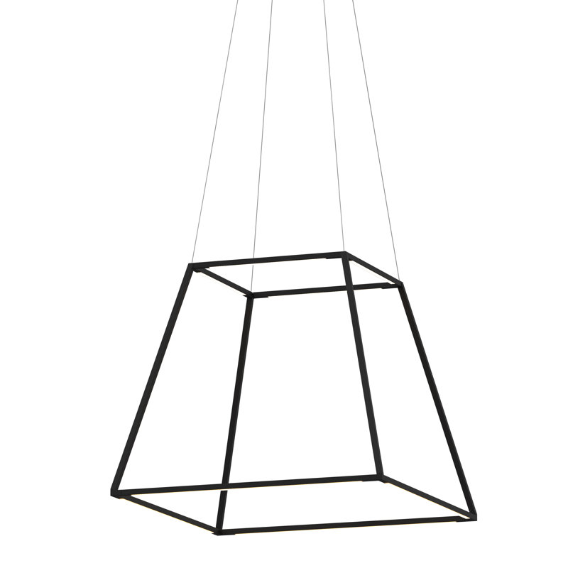 Z-Bar 8 - Light LED Pendant, Matte Black