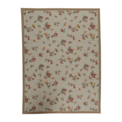 Hand-Knotted High-Quality Gray and Red Area Rug