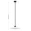 Luminaire suspendu 1 lumière Savoy House Hadley en noir mat-1243541166
