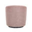 Fauteuil pivotant sans assemblage, base en bois massif rouge et contreplaqué, tissu à chevrons, coussin moelleux, compact, compact et compact