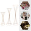 3 Pieces Modern Hourglass-shaped Wedding Flower Stands-107731971