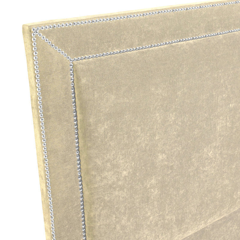 Daveney Upholstered Headboard, Cream, Super King (6')