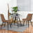 19.7 " H Faux Leather Upholstered Iron Side Chair-938947179