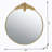 Iron Frame Vertical Round Mirror